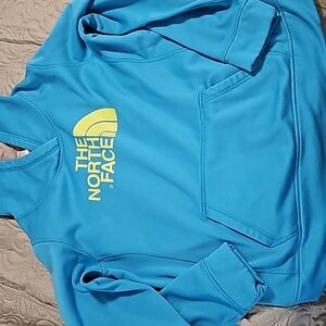 The North Face Hoodie Womens Blue/ Green Half Dome Design